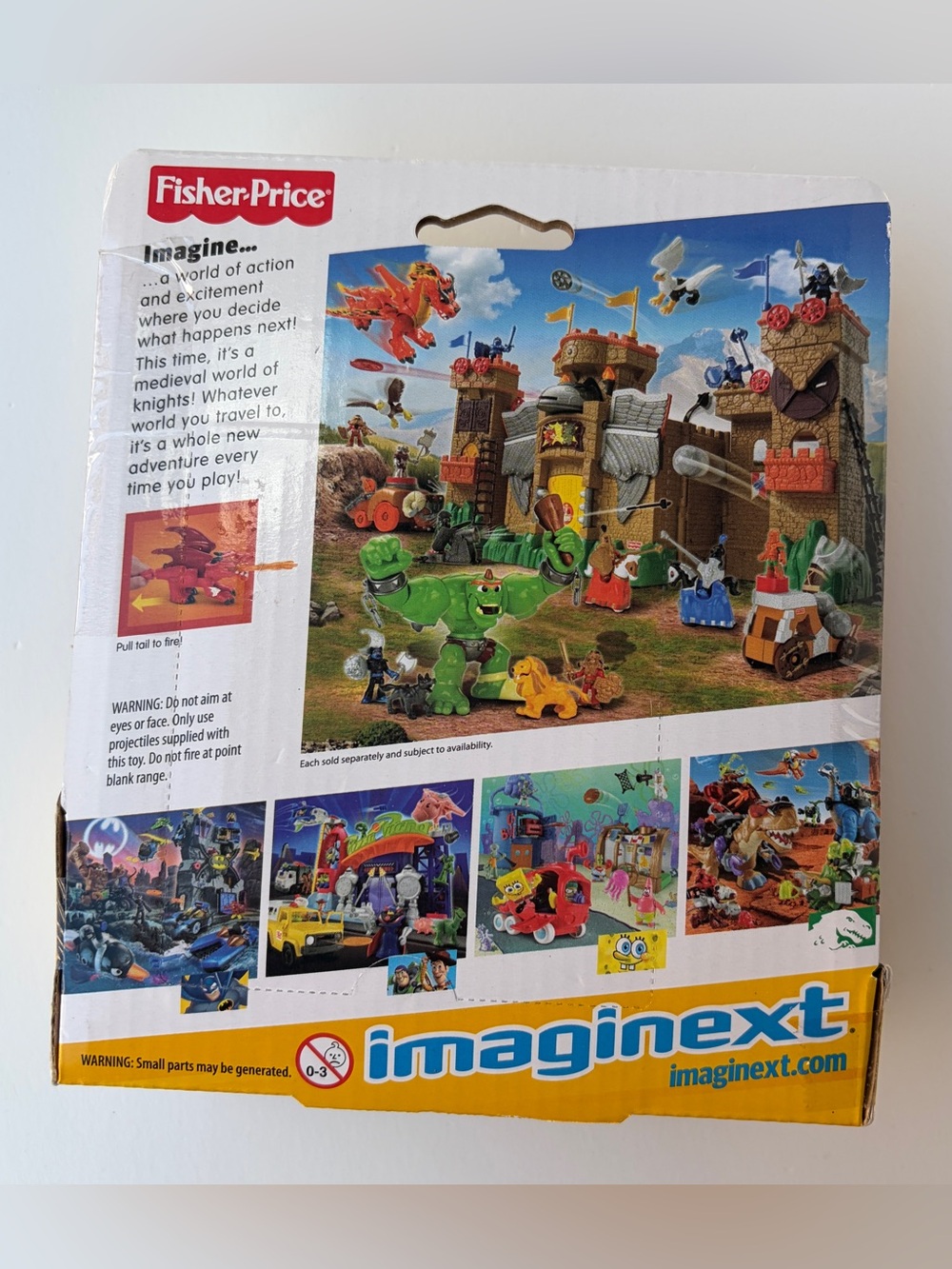 Fisher Price Imaginext Eagle Talon Castle Red Dragon w/ Fire Projectile Knight - Picture 2 of 4